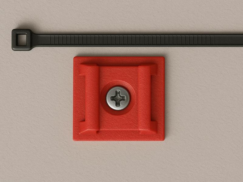 Wall mount cable clip 