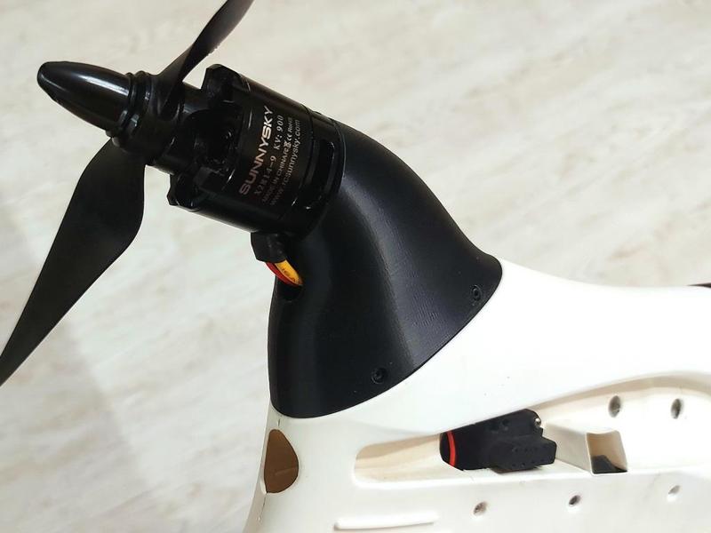 Volantex Ranger 2000 motor mount for 10 inch prop