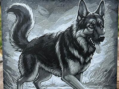 German Shepherd Hueforge