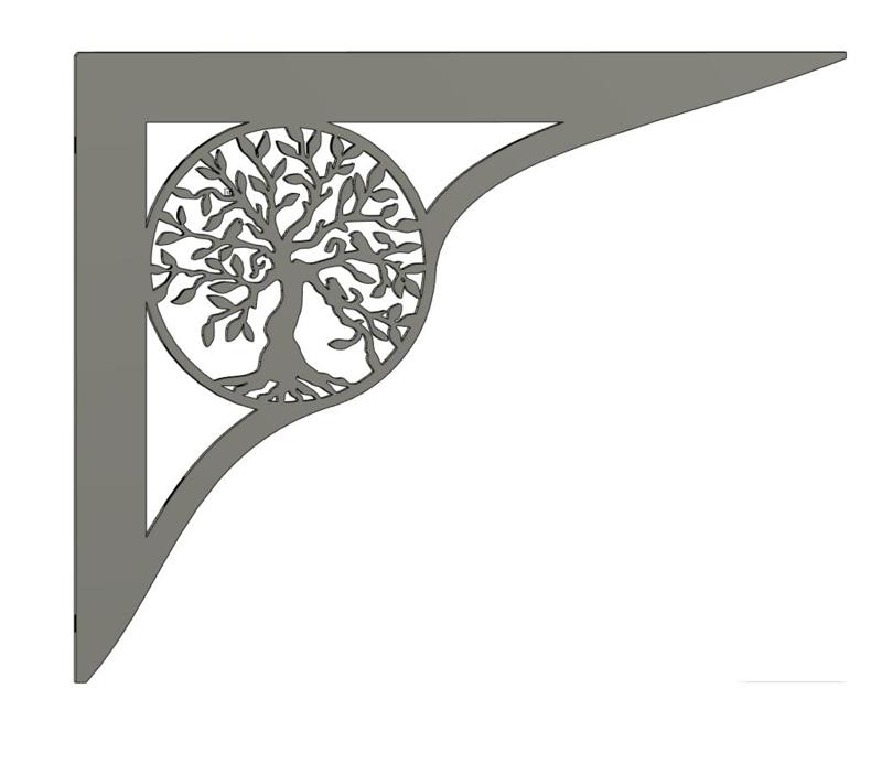 Tree of life shelf bracket