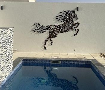 Geometric Horse wall art