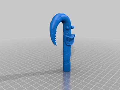 Evil Candy Cane Horror Christmas Ornament