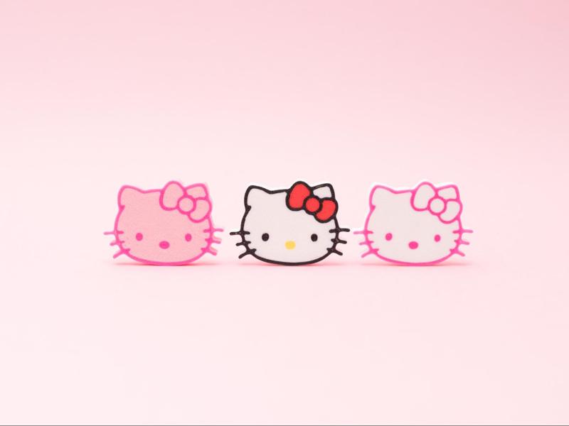 HOODIE DRAWSTRING CUTE KITTY CLIPS