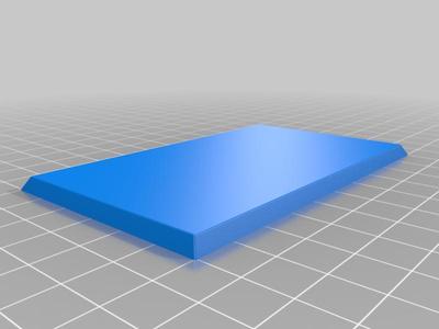 Rectangular base 60x100mm
