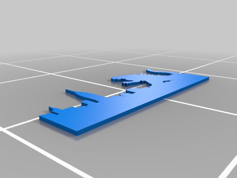 Godzilla city skyline silhouette