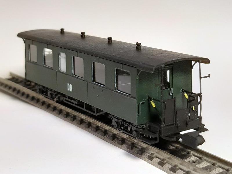 TTm - "Eisfelder" narrow gauge passenger cars DR 900-519 to 521, 523 (1/120 scale)