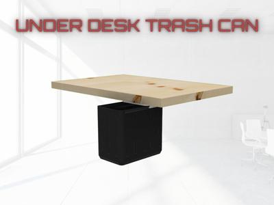 Under Desk Trash Can - Slides out fully