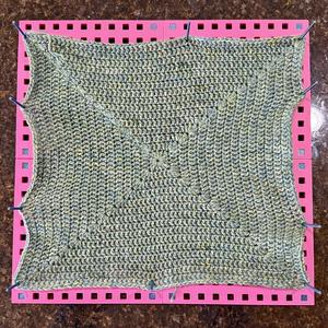 Crochet Board with Extended Pegs, Connectors and Feet