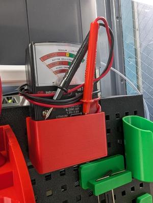 GBT-500A Battery Tester Holder for BambuLabs P1P Pegboard