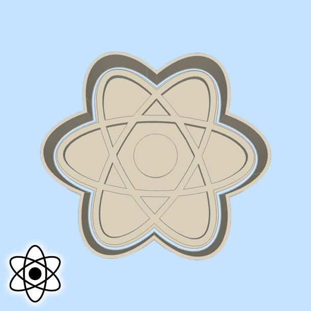 Science and technology cookie cutters - atom
