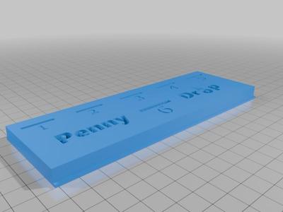 Penny Drop Game Lid with larger 6 slot