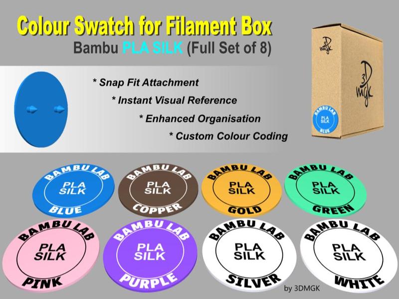 Filament Sample Box - Bambu PLA Silk