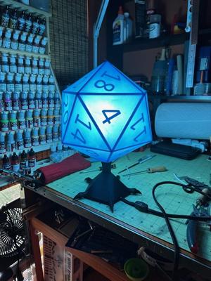 20 Sided Dice Lamp