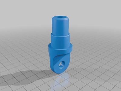 Tent pole bow end universal 19mm and 22mm