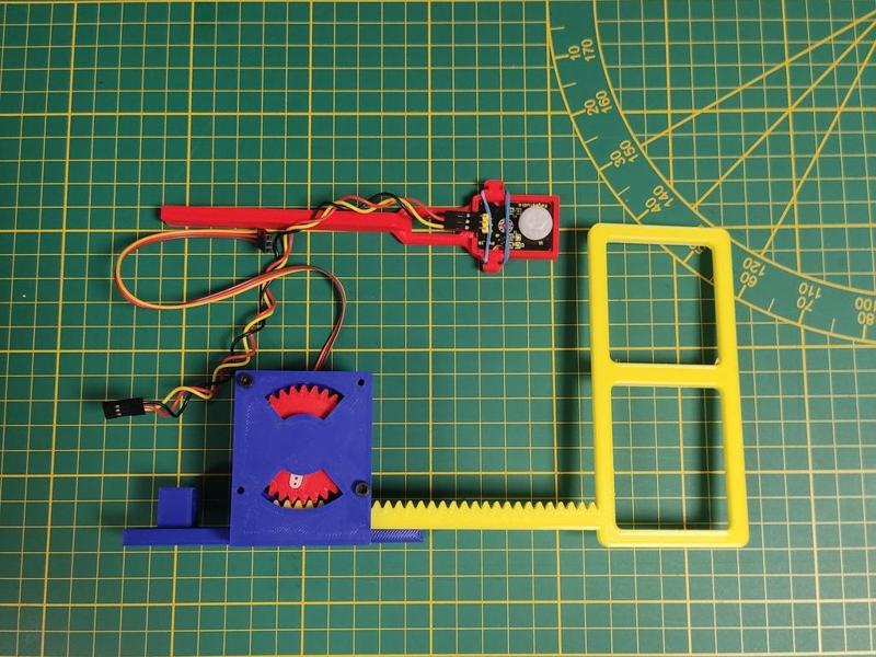 Maqueta puerta apertura automatica