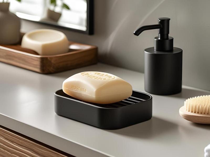 Modern Soap Bar Holder With Drainage Ribs