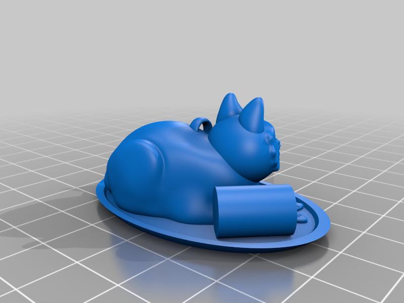 Cozy Cookie Thief Cat Ornament