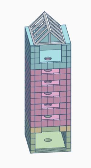 Japanese Apartment 2 N-scale Alt construct