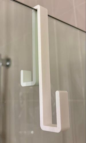 Over Glass Shower Towel Hook (Double Sided)