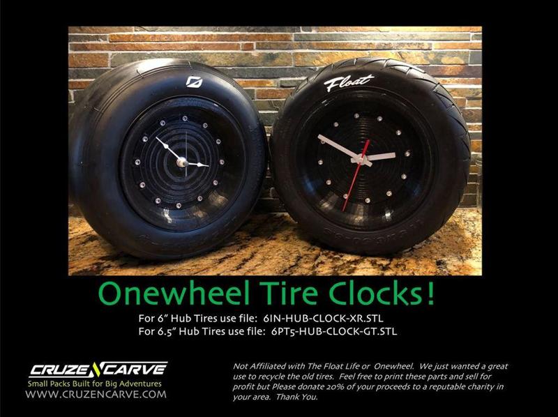 Onewheel Tire Clocks