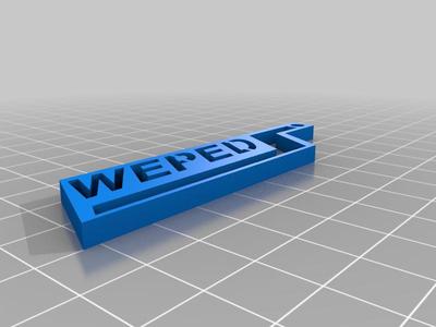 Weped Key Chain