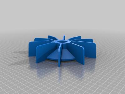 Motor cooling blade, 28mm shaft