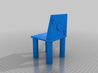 Love ace shape chair