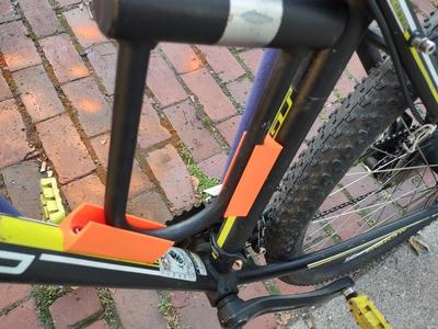 Bike locker ulock Holder 