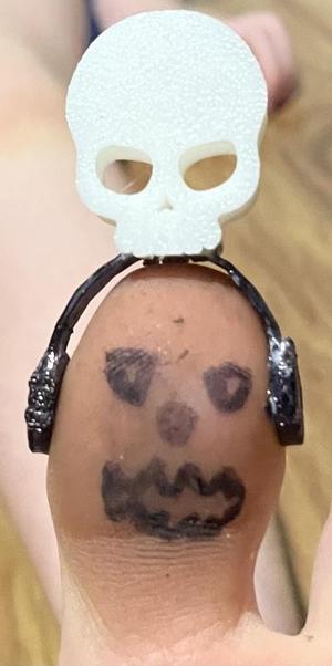 Halloween toe phones