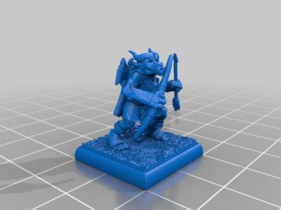 Kobold Guard with Bow & Axe