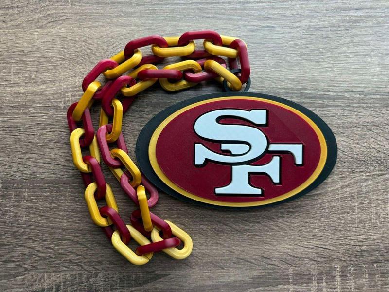 San Francisco 49ers Oversized Necklace, Pendant
