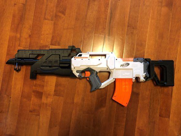 Nerf Rayven/Rayvenfire : VK-47 Flatline from Apex Legends