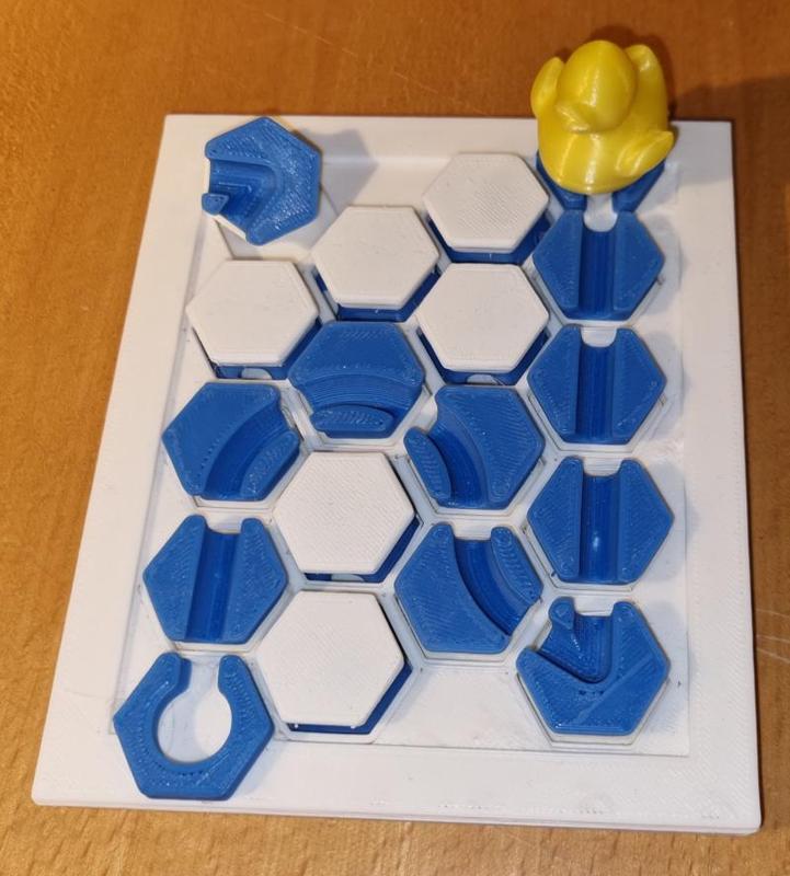 Easy Hex Grid Puzzle Fun (with a duck, dog and penguin ;)
