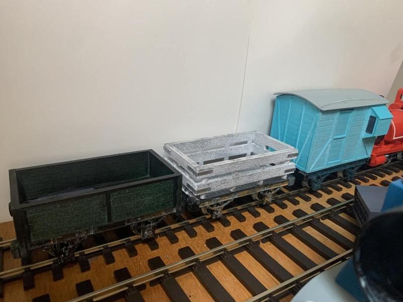 Prop Replica S4 Narrow Guage Trucks and Rolling stock for O gauge Track