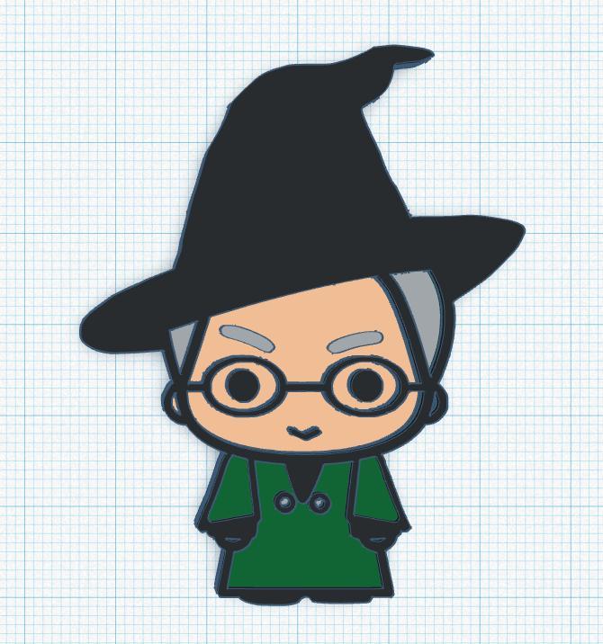 Profesora McGonagall a 3 colores