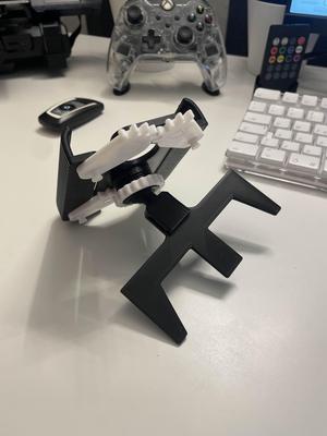 CD player adapter for car phone holder