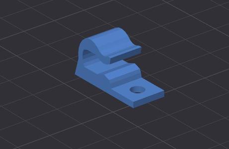 Simple Cable Clip with screw hole
