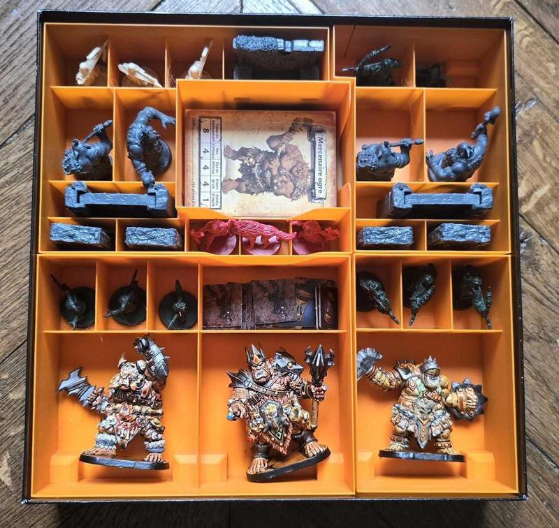 HEROQUEST INSERT BOX ORGANIZER - La horde des ogres  Against the Ogre Horde