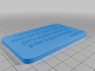 Isaiah 42:8 Memory Verse