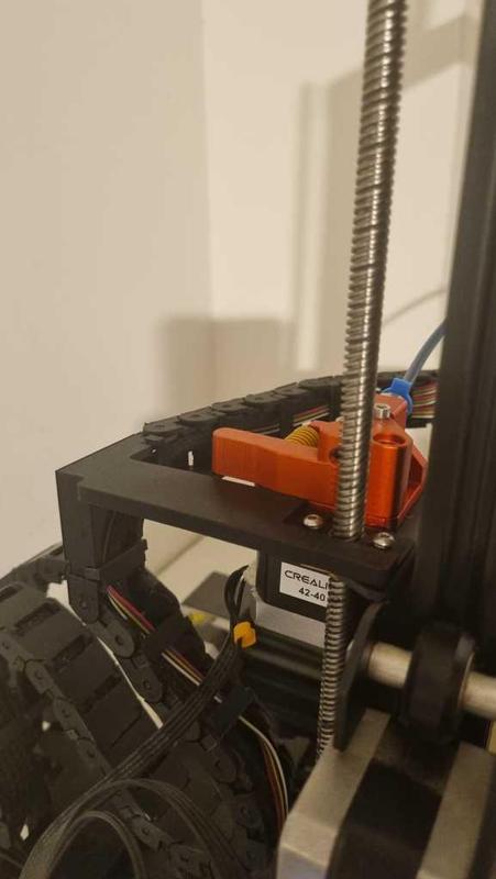 ender 3 v2 extruder mount for cable chain