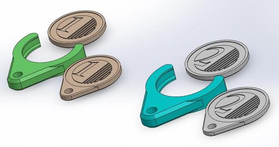 1 Euro 2 Euro and Shopping Trolley Coin Holders