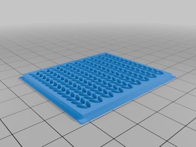 knitting pattern inverted 5x5cm