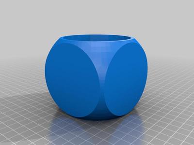 Dice Shaped Pen Holder