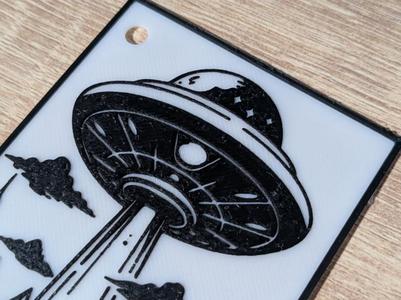 "UFO in the Mountains" Bookmark