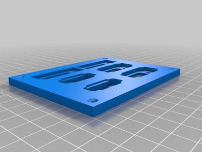 Faceplate for 2 each XT60-E Male XT60-E Female and Blade Fuse
