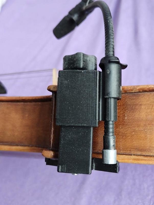 DPA 4099 holder for violin