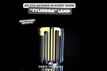 "Cylindra" Lamp – Industrial Mesh, Ambient Magic