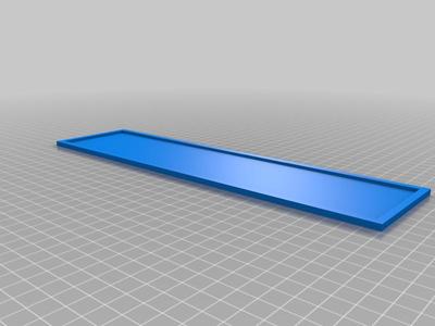 Display tray without separations