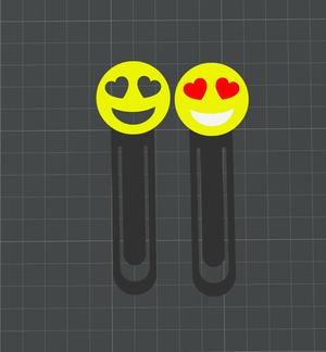 BookMark Smile Heart Eyes