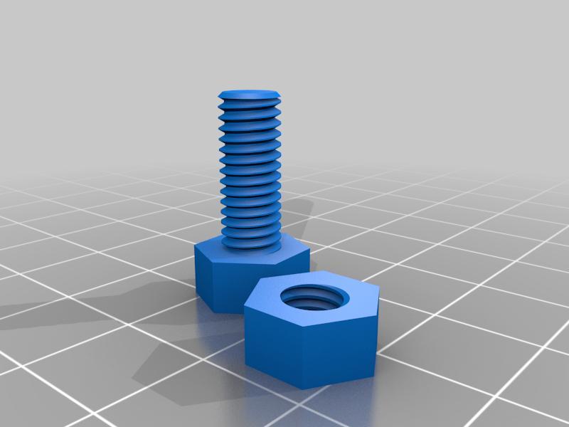 6mm bolt and nut x 1.0